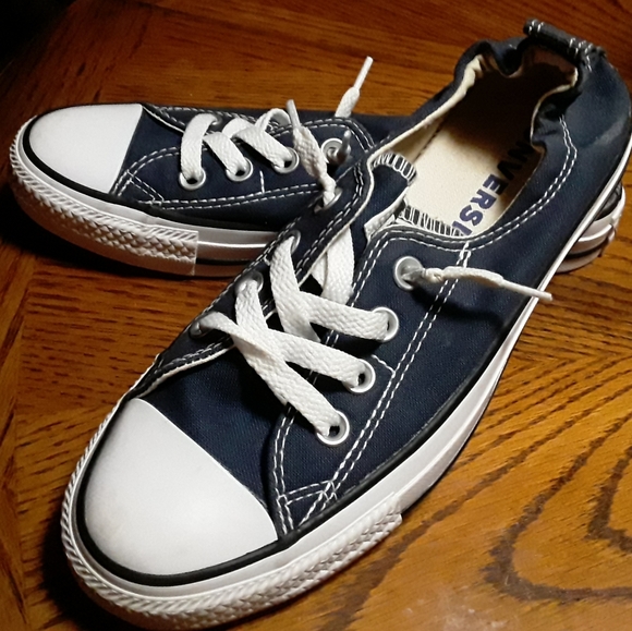 UNISEX Converse Navy Blue Chucks; NEVER WORN! - Picture 7 of 10